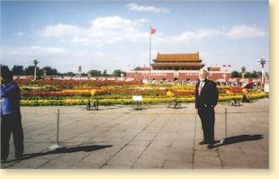 Robert Spangenberg in Tianamen Square, Beijing